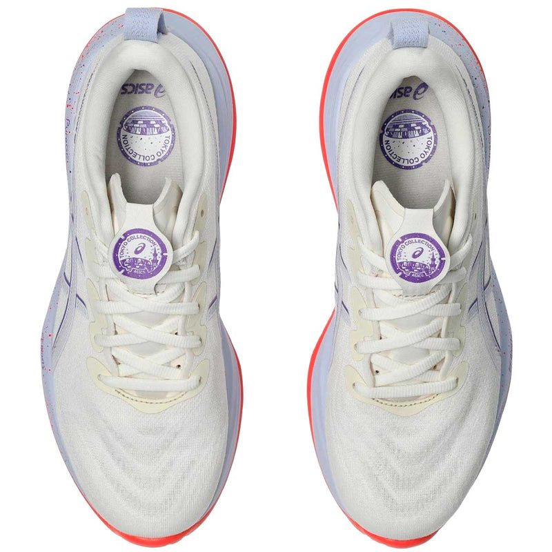 Tenis Asics GEL CUMULUS 27 TOKYO Beige Morado Mujer