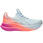 Tenis Asics Running GEL NIMBUS 28 Celeste Rosa Mujer