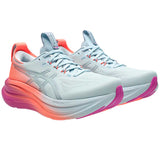 Tenis Asics Running GEL NIMBUS 28 Celeste Rosa Mujer