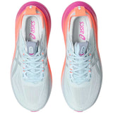Tenis Asics Running GEL NIMBUS 28 Celeste Rosa Mujer