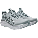 Tenis Asics Running GEL NIMBUS 28 Gris Plata Mujer