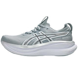 Tenis Asics Running GEL NIMBUS 28 Gris Plata Mujer