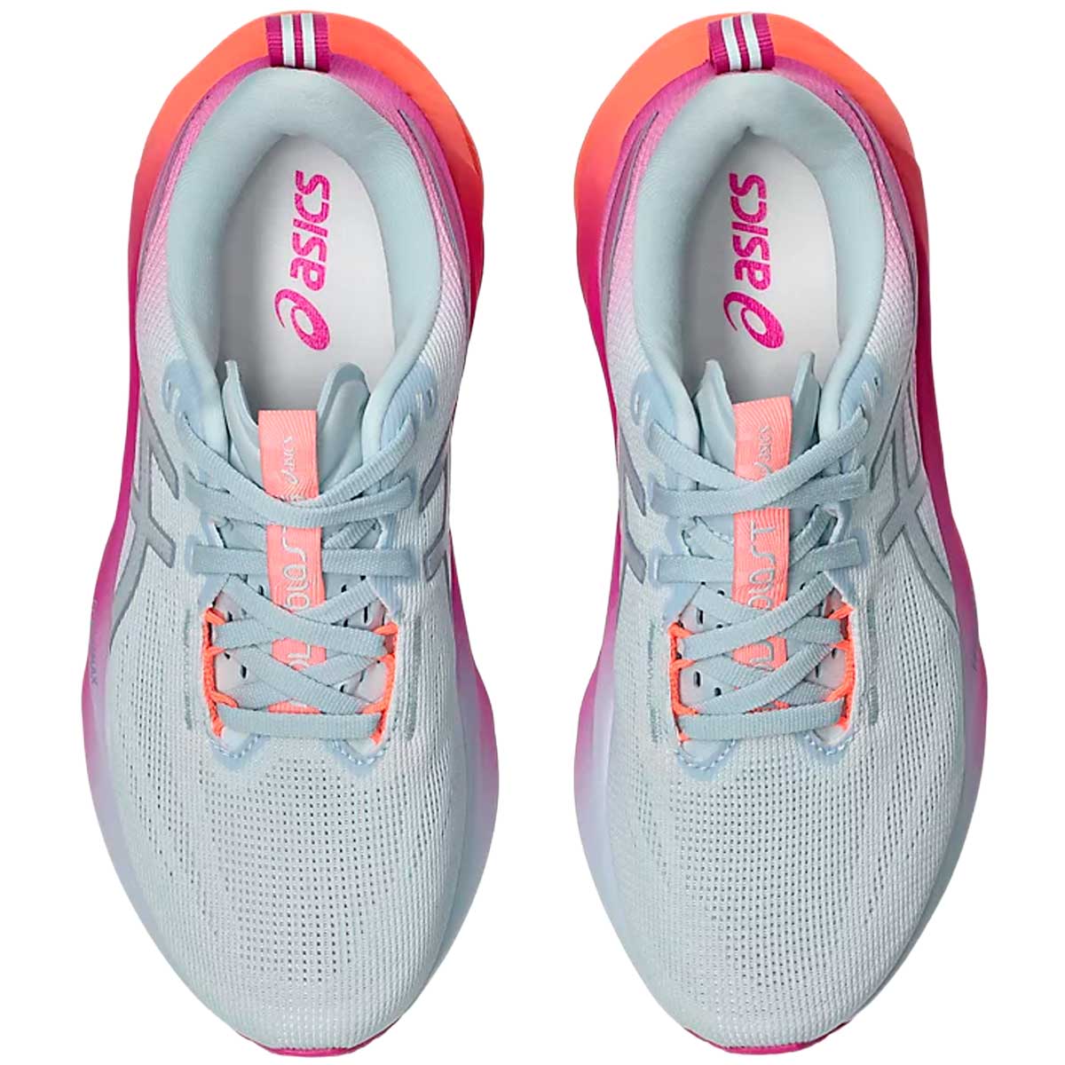 Tenis Asics Running NOVABLAST 5 Celeste Rosa Mujer