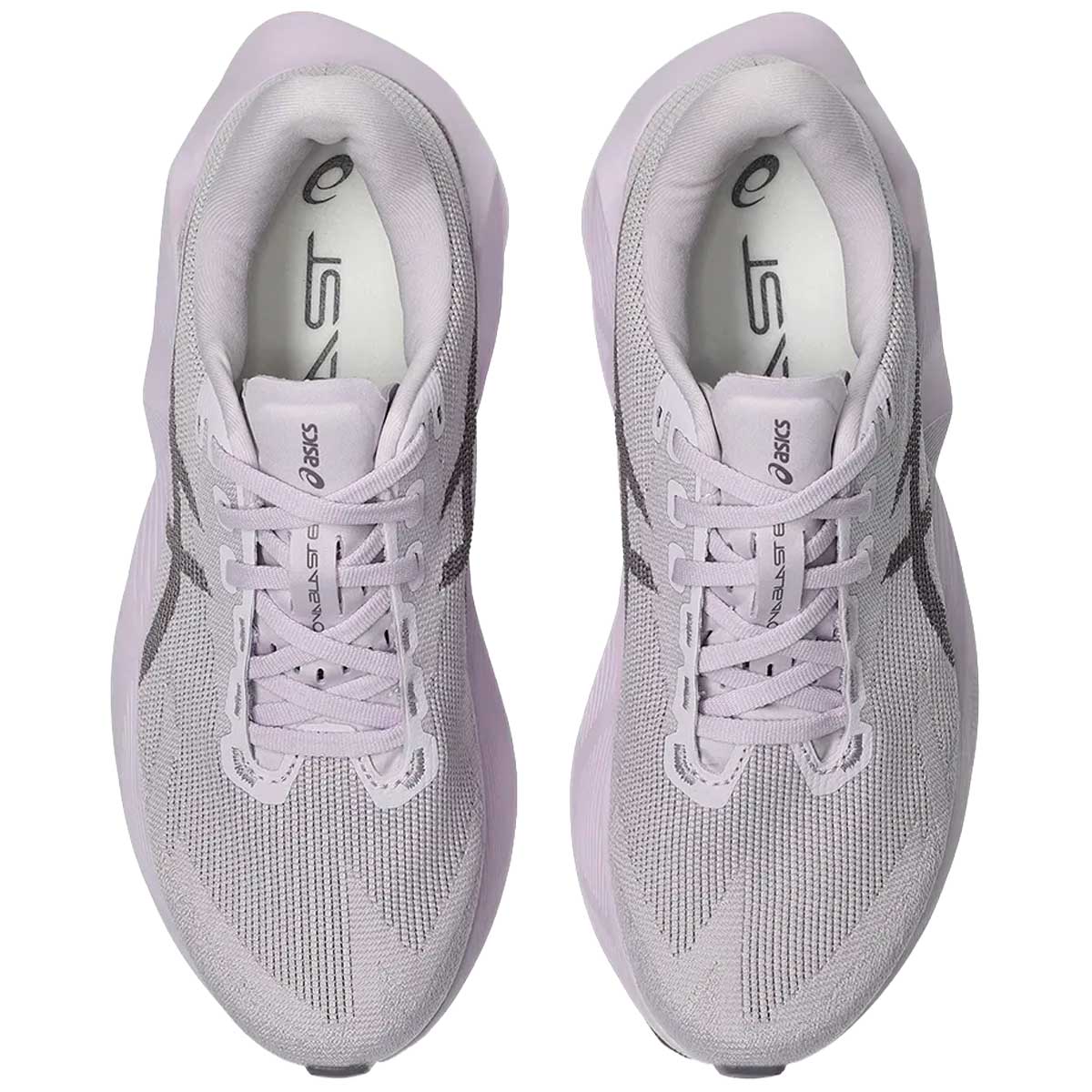 Tenis Asics NOVABLAST 6 Gris Blanco Mujer