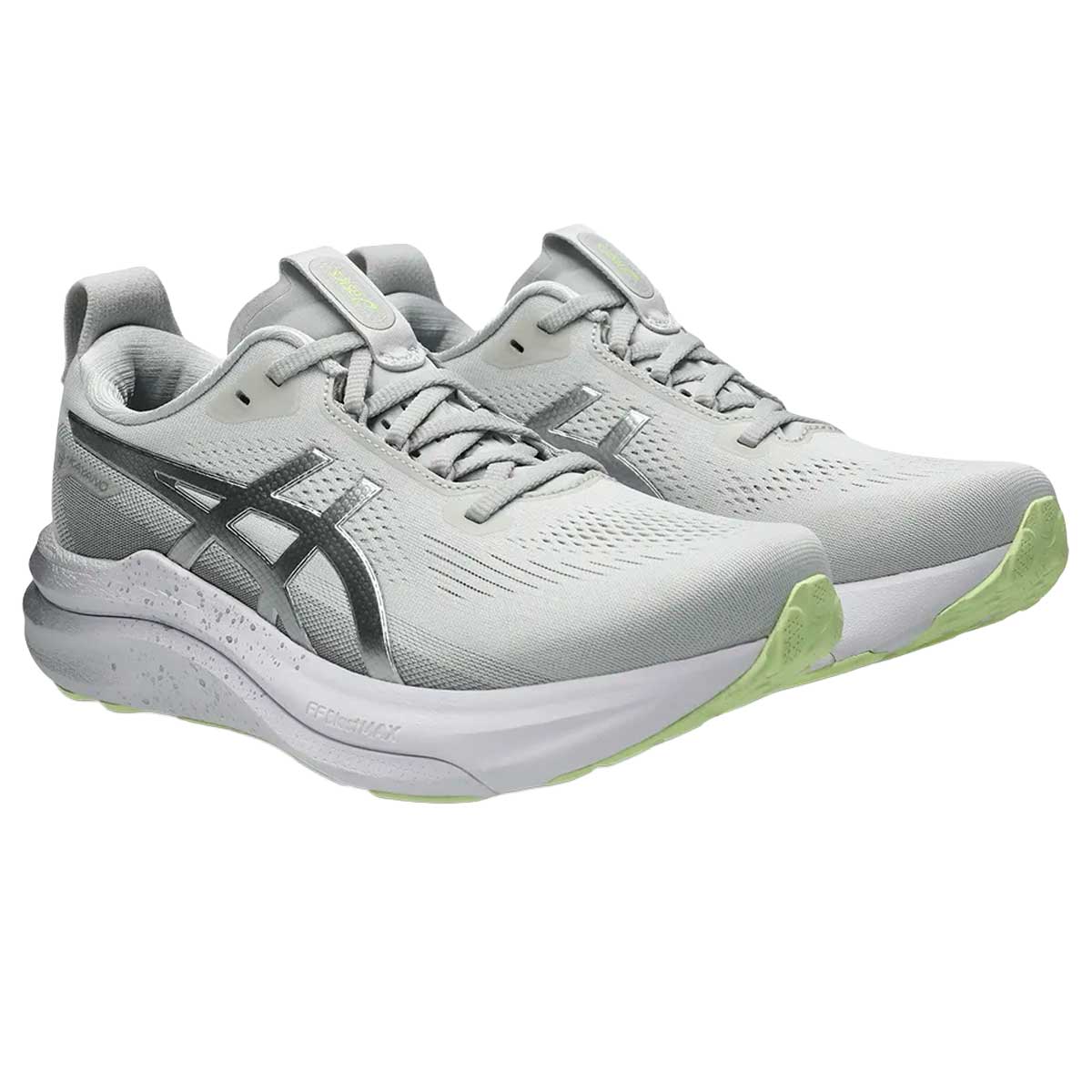 Tenis Asics GEL-KAYANO 33 PLATINUM Gris Blanco Mujer