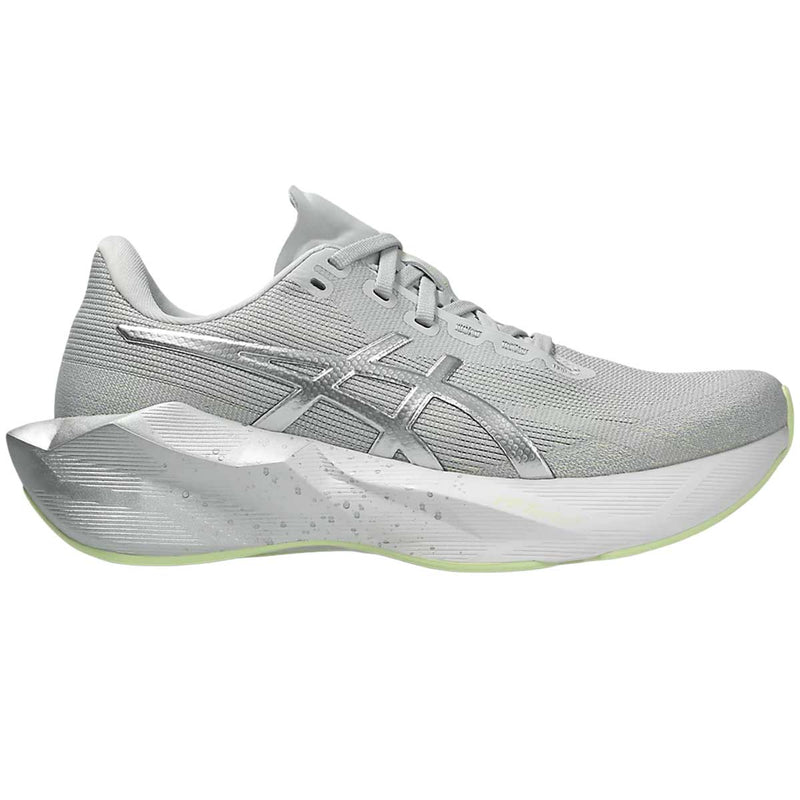Tenis Asics NOVABLAST 6 PLATINUM Gris Blanco Mujer