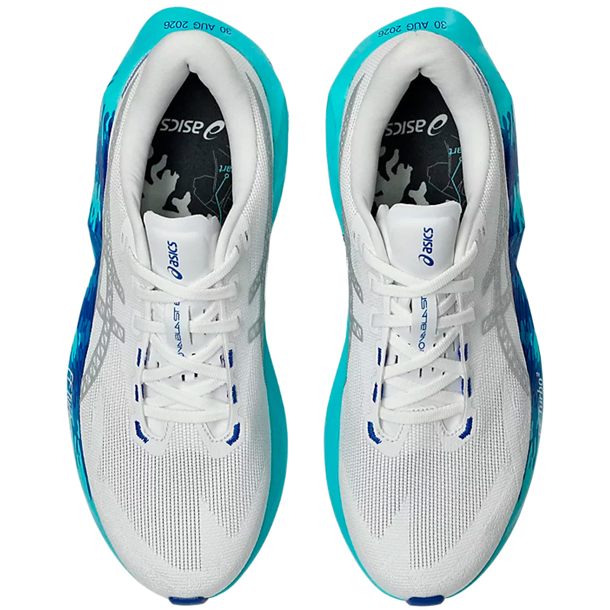 Tenis Asics NOVABLAST 6 SYDNEY Blanco Azul Hombre