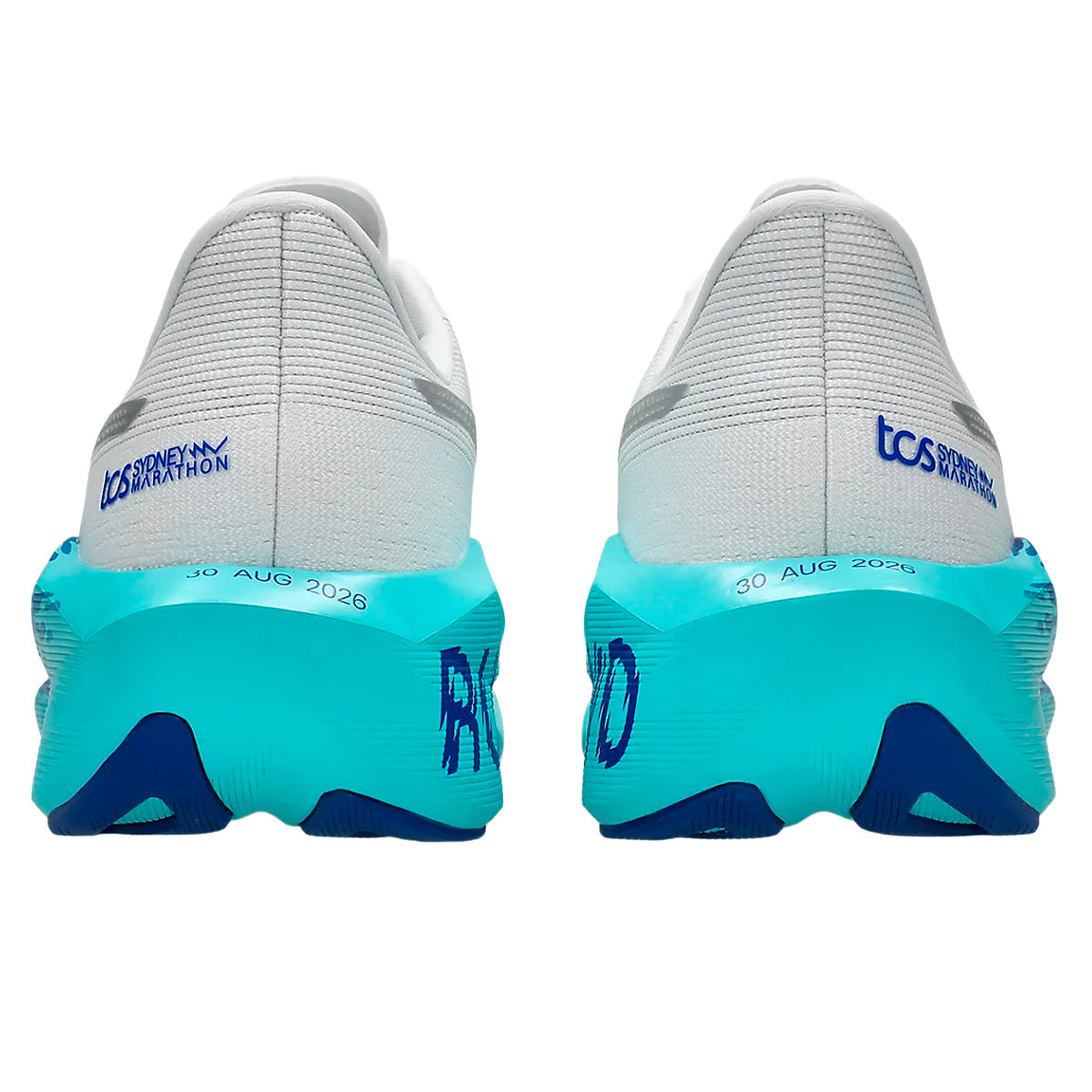 Tenis Asics NOVABLAST 6 SYDNEY Blanco Azul Mujer