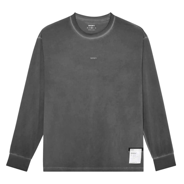 Playera Deportiva Satisfy Auralite Long Tee Pigment Black