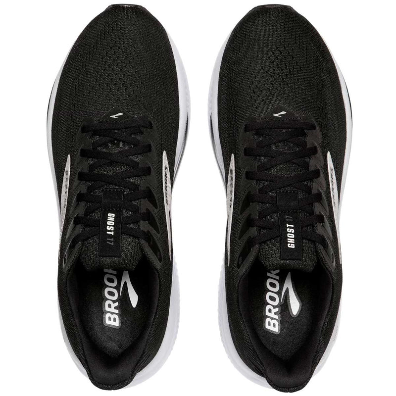 Tenis Brooks Running GHOST 17 Negro Blanco Hombre