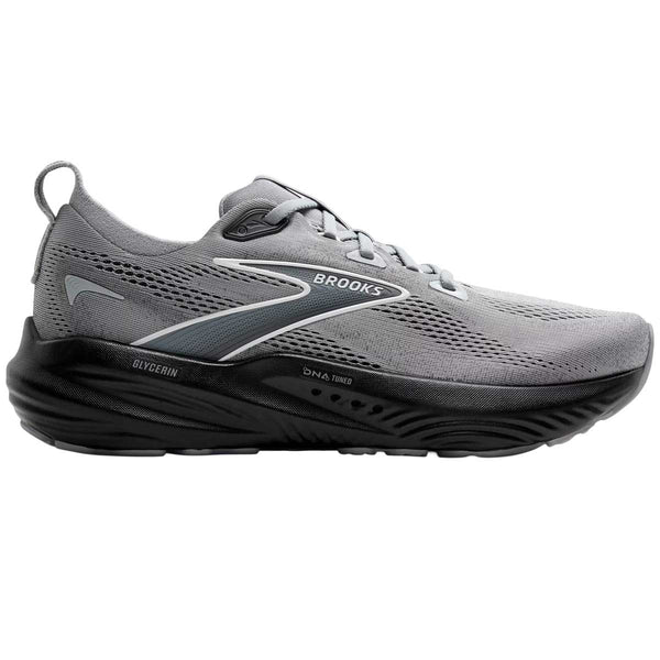 Tenis Brooks Running GLYCERIN 22 Plata Negro Hombre