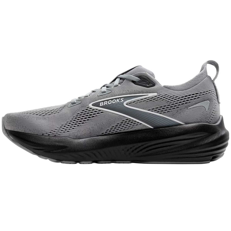 Tenis Brooks Running GLYCERIN 22 Plata Negro Hombre