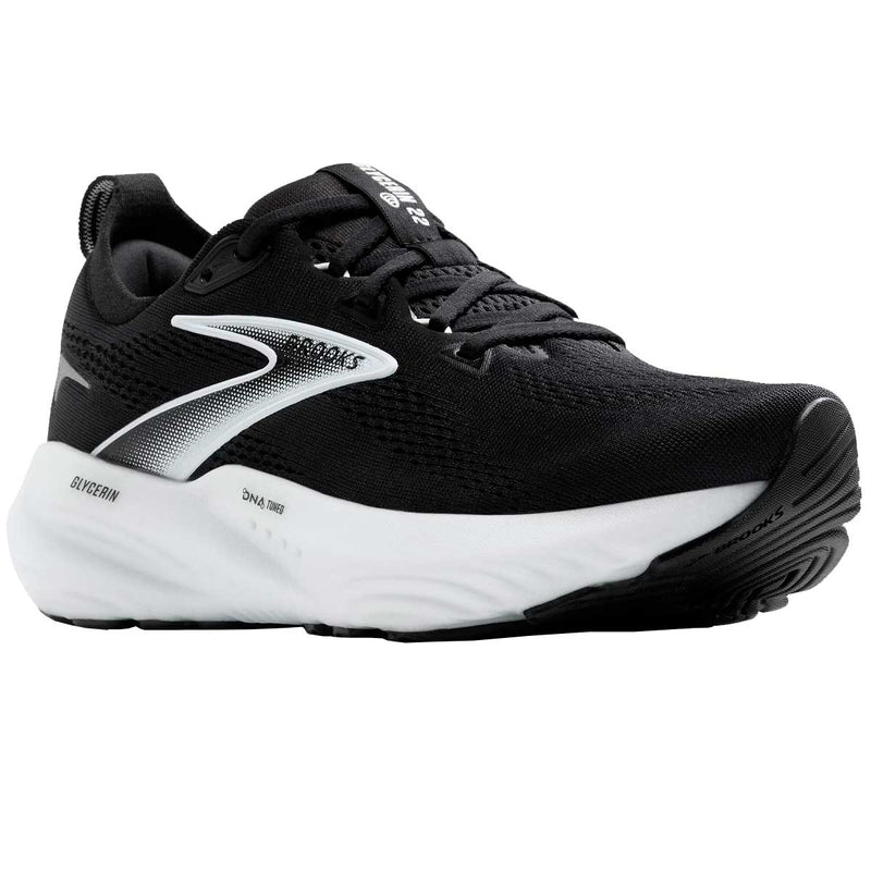 Tenis Brooks GLYCERIN 22 Negro Plata Hombre