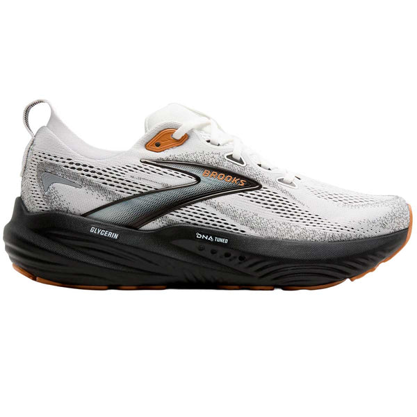 Tenis Brooks Running GLYCERIN 22 Blanco Negro Hombre