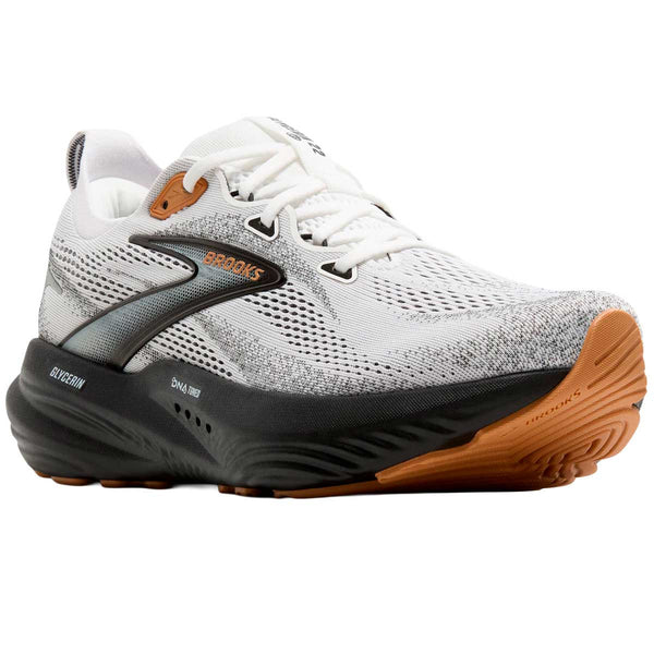 Tenis Brooks Running GLYCERIN 22 Blanco Negro Hombre