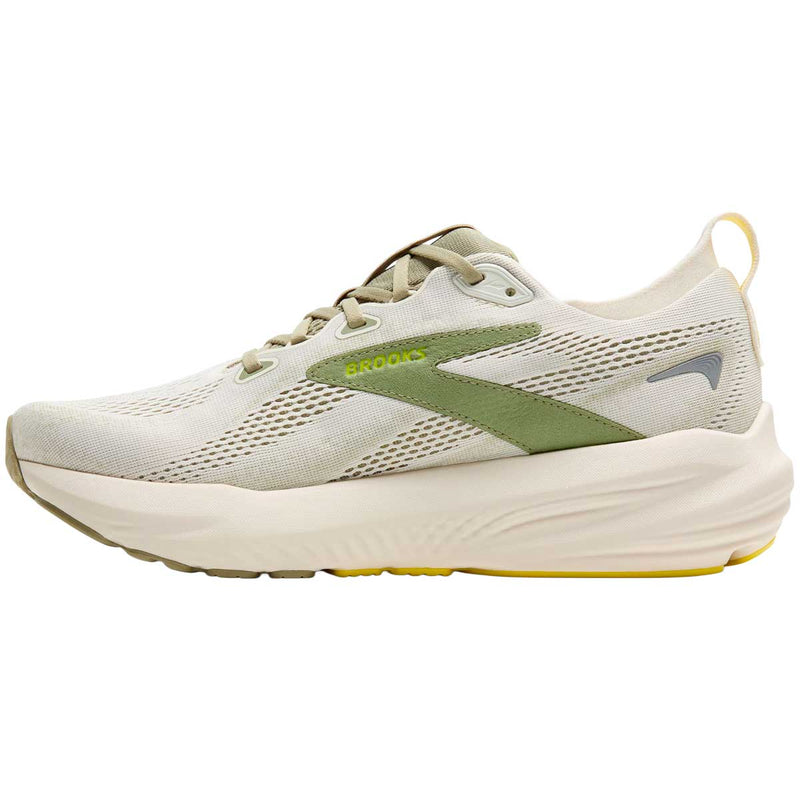 Tenis Brooks Running GLYCERIN 22 Beige Verde Hombre