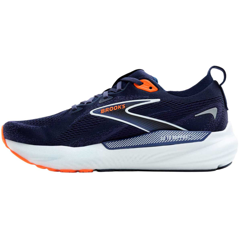 Tenis Brooks GLYCERIN GTS 22 Navy Naranja Hombre