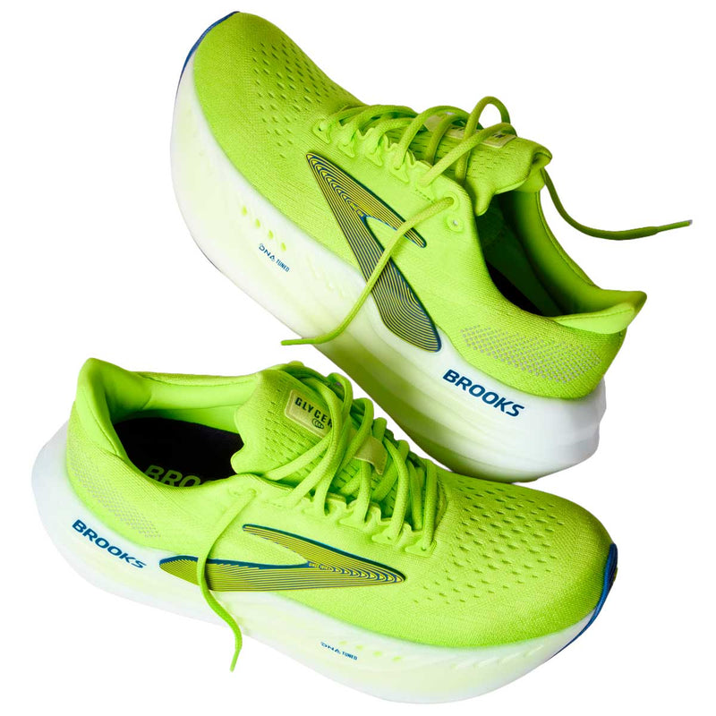Tenis Brooks Running GLYCERIN MAX Lima Blanco Hombre