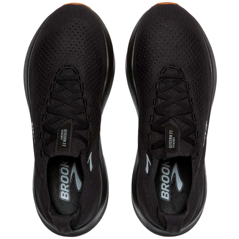 Tenis Brooks Glycerin StealthFit 22 All Negro Hombre