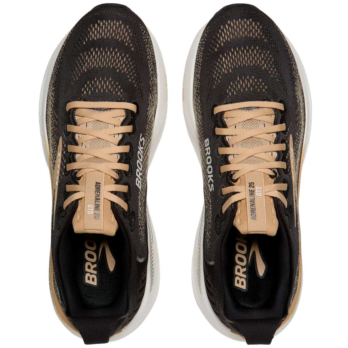 Tenis Brooks ADRENALINE GTS 25 Negro Dorado Hombre