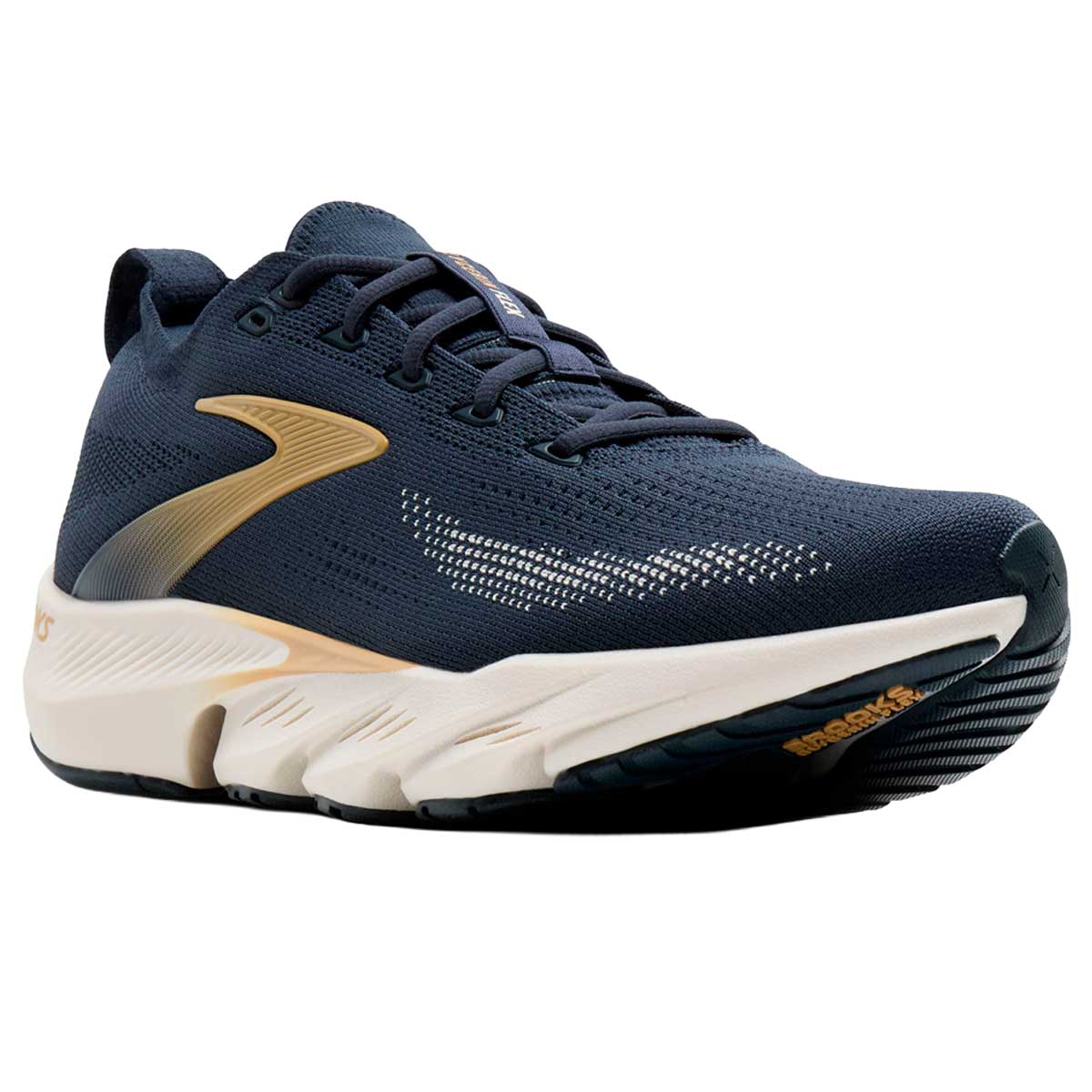 Tenis Brooks GLYCERIN FLEX Azul Dorado Hombre