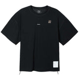 Playera Deportiva Satisfy Space-O Negra Hombre