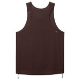 Playera Deportiva Satisfy Space-O Singlet Café Hombre