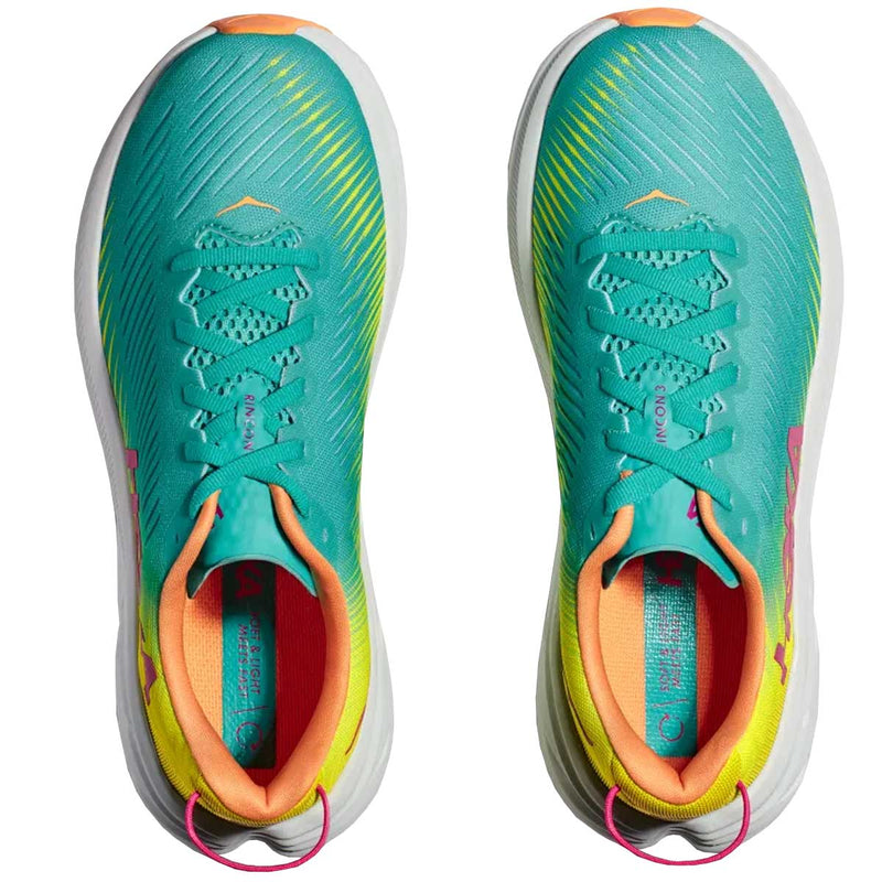 Tenis Hoka RINCON 3  Running Aqua Amarillo Hombre