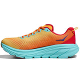 Tenis Hoka Running RINCON 3 Naranja Rojo Hombre
