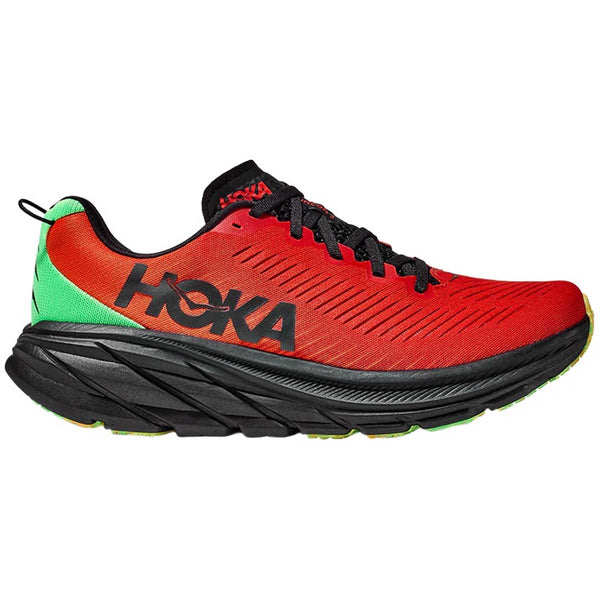 Tenis Hoka Running RINCON 3 Naranja Negro Hombre