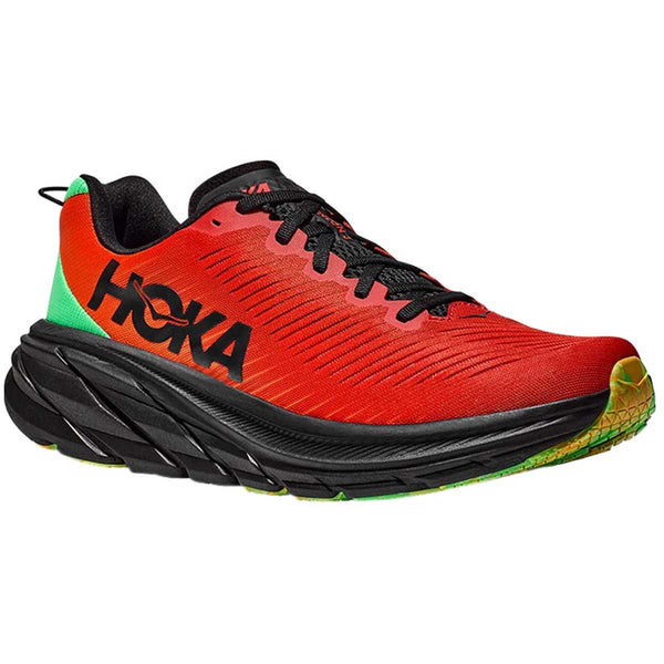 Tenis Hoka Running RINCON 3 Naranja Negro Hombre