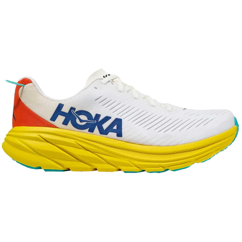 Tenis Hoka RINCON 3 Running Blanco Amarillo Hombre