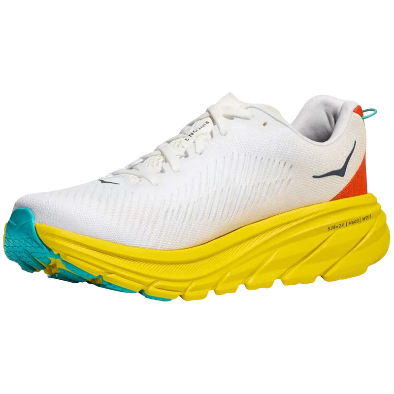 Tenis Hoka RINCON 3 Running Blanco Amarillo Hombre