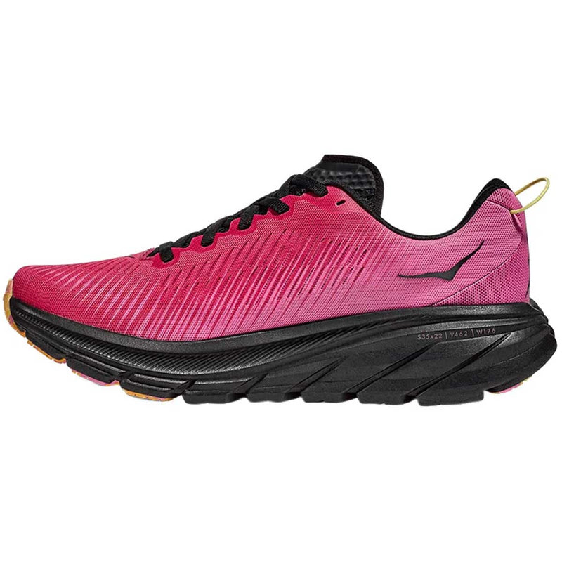 Tenis Hoka Running RINCON 3 Rosa Negro Mujer