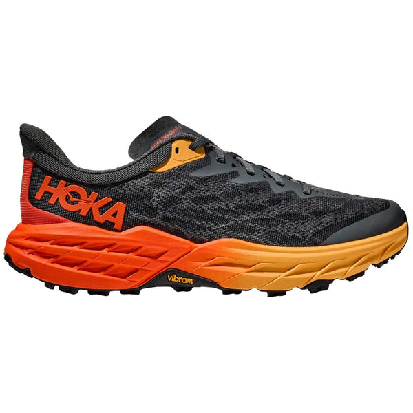 Tenis Hoka Trail Running SPEEDGOAT 5 Negro Naranja Hombre