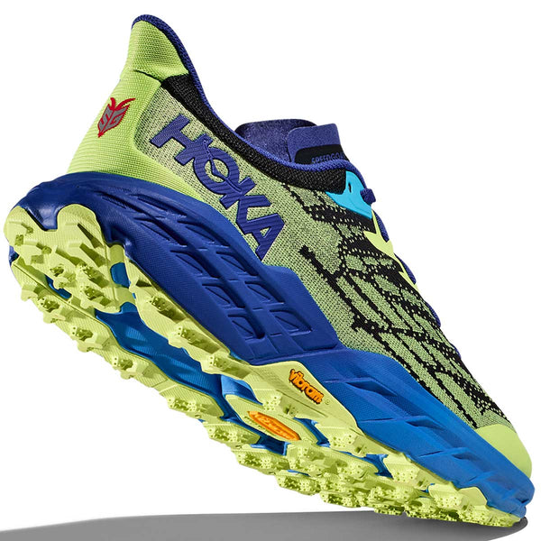 Tenis Hoka Trail Running SPEEDGOAT 5 Azul Amarillo Hombre