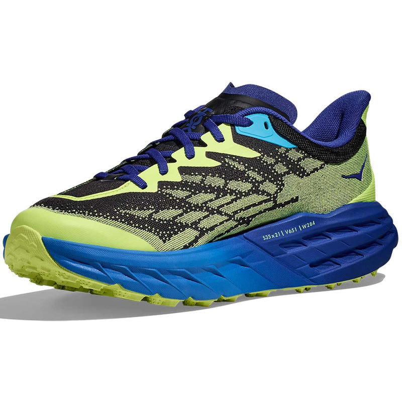 Tenis Hoka Trail Running SPEEDGOAT 5 Azul Amarillo Hombre