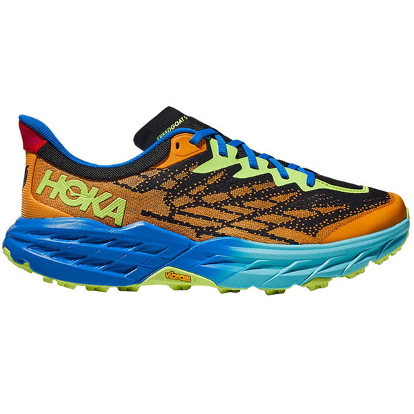 Tenis Hoka Trail Running SPEEDGOAT 5 Naranja Azul Hombre