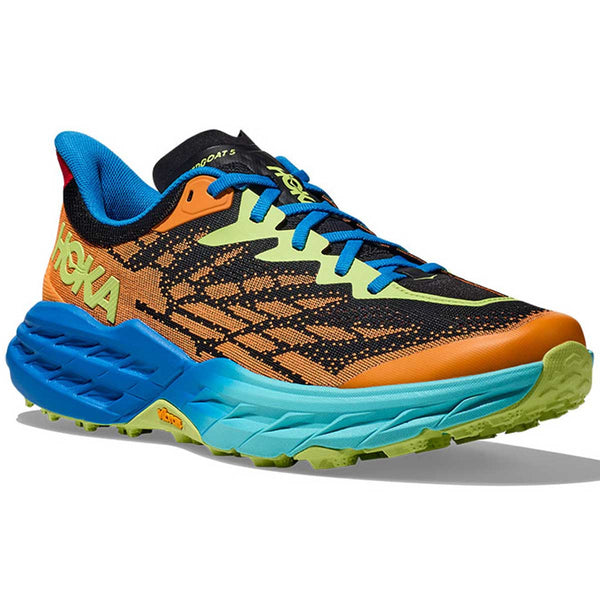 Tenis Hoka Trail Running SPEEDGOAT 5 Naranja Azul Hombre