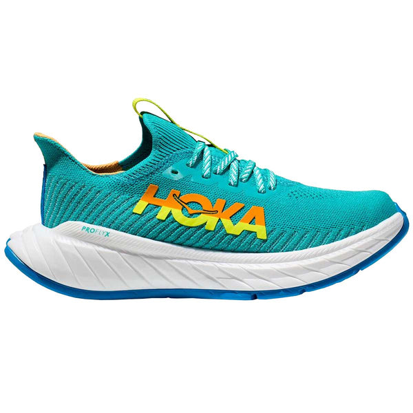 Tenis Hoka Running CARBON X 3 Aqua Amarillo Hombre