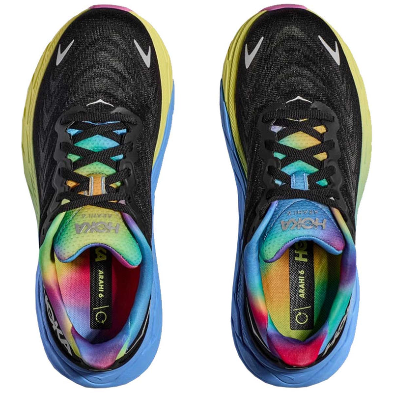 Tenis Hoka ARAHI 6 Running Negro Azul Mujer