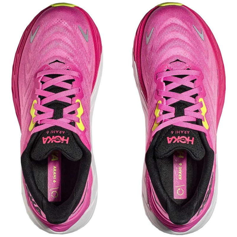 Tenis Hoka ARAHI 6 Running Rosa Negro Mujer