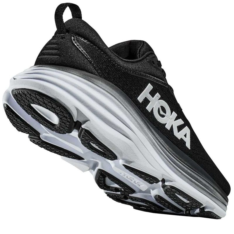 Tenis Hoka BONDI 8 Running Negro Blanco Hombre