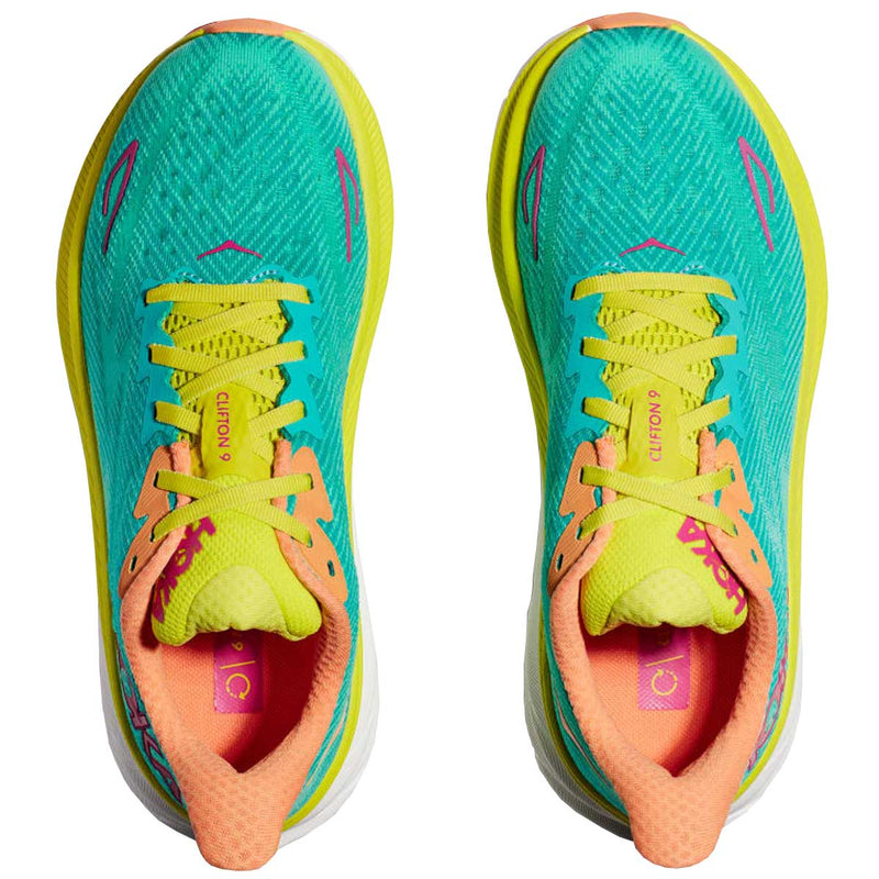 Tenis Hoka CLIFTON 9 Running Aqua Hombre