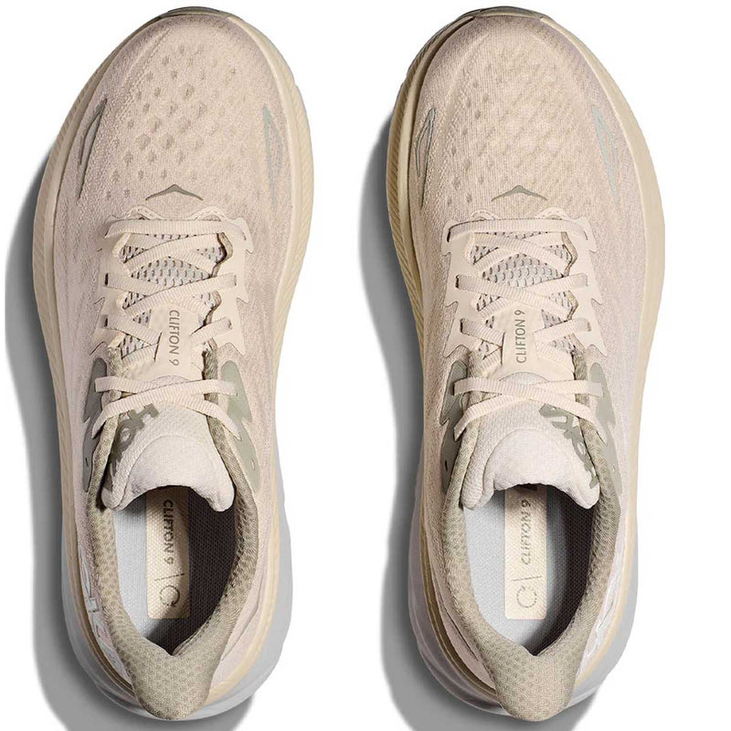 Tenis Hoka CLIFTON 9 Running Beige Olivo Hombre