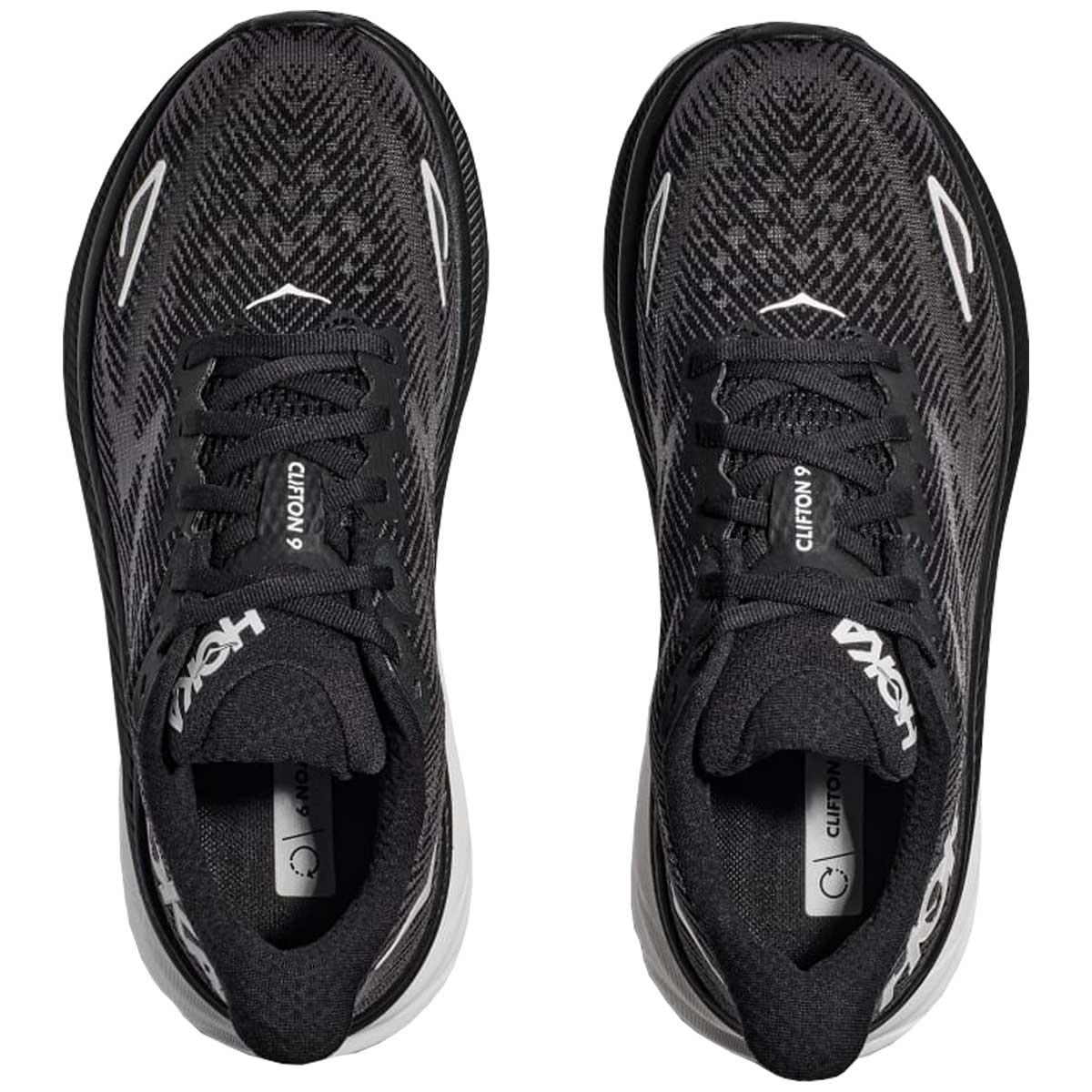 Tenis Hoka CLIFTON Running Negro Blanco Mujer