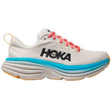 Tenis Hoka Running BONDI 8 Blanco Azul Mujer