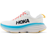 Tenis Hoka Running BONDI 8 Blanco Azul Mujer