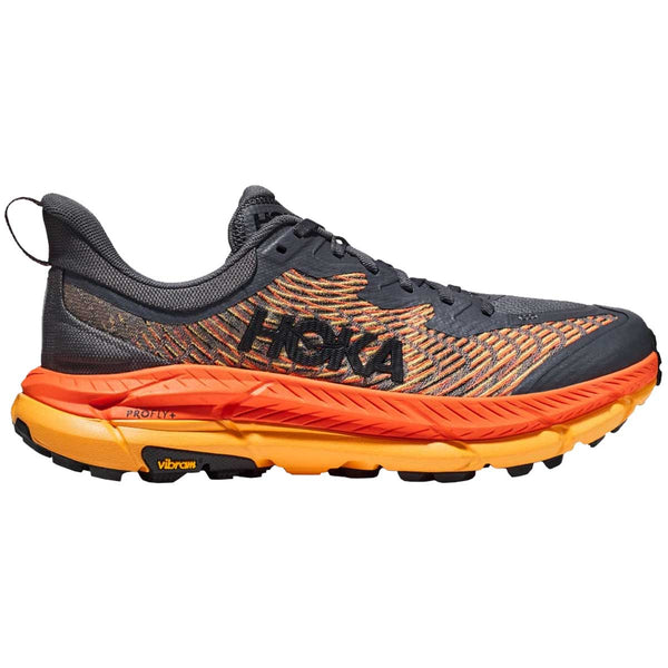 Tenis Hoka MAFATE SPEED 4 Trail Gris Naranja Hombre