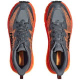 Tenis Hoka MAFATE SPEED 4 Trail Gris Naranja Hombre